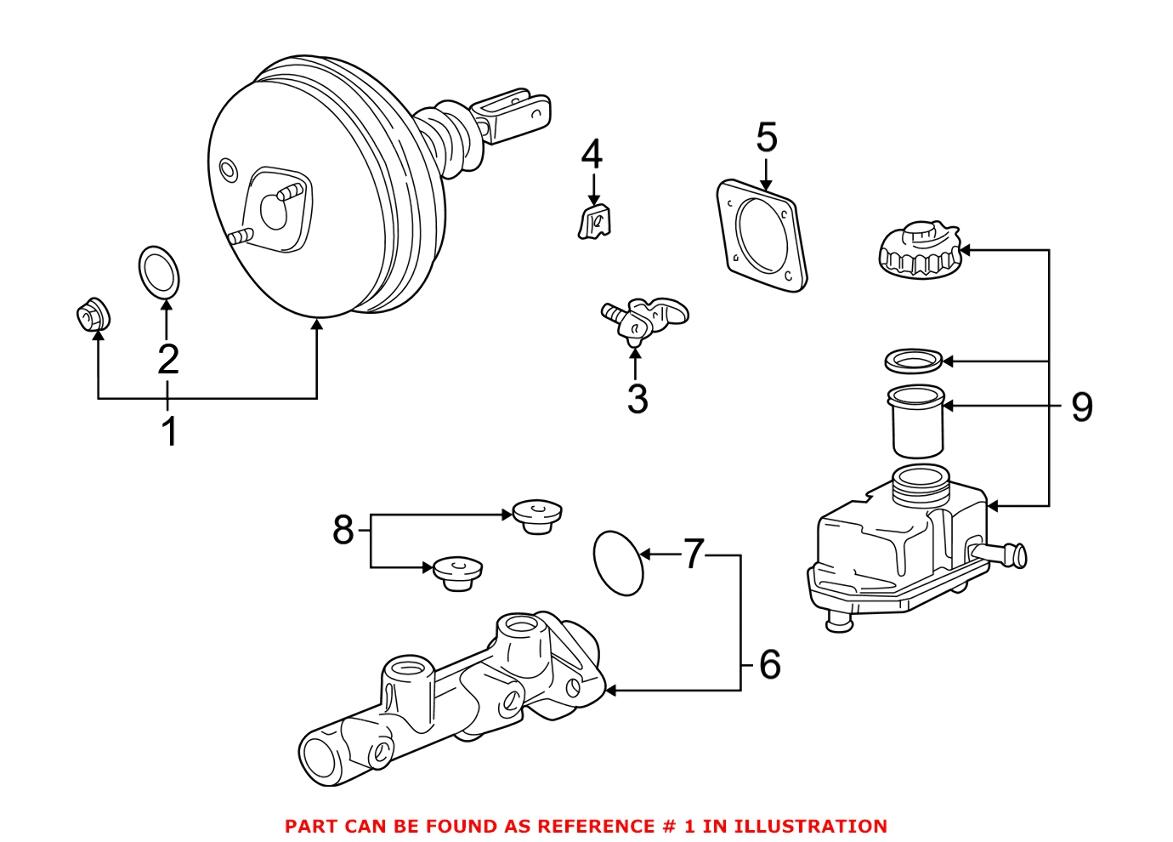 BMW Brake Booster 34331165541